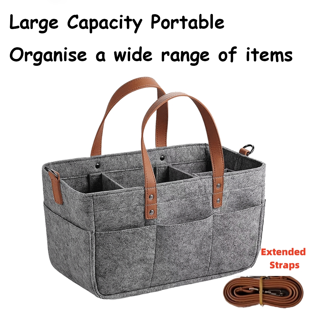 Diaper Caddy Organizer - Automobiles Baby Felt Storage Nursery Organizer