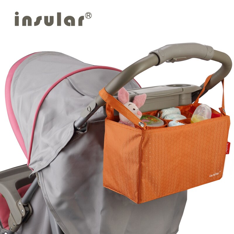 Diaper Caddy Organizer - Insular Baby Stroller Bag Mummy Organizer