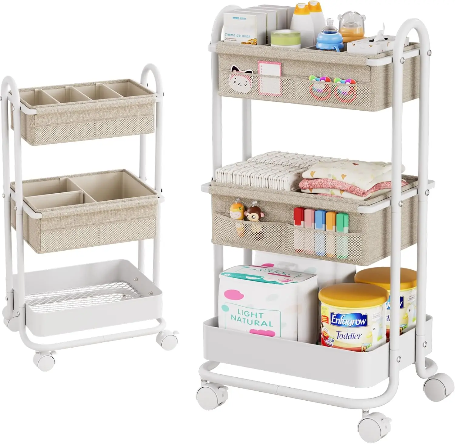 Diaper Caddy Organizer - Baby Diaper Caddy Organizer 3 Tier