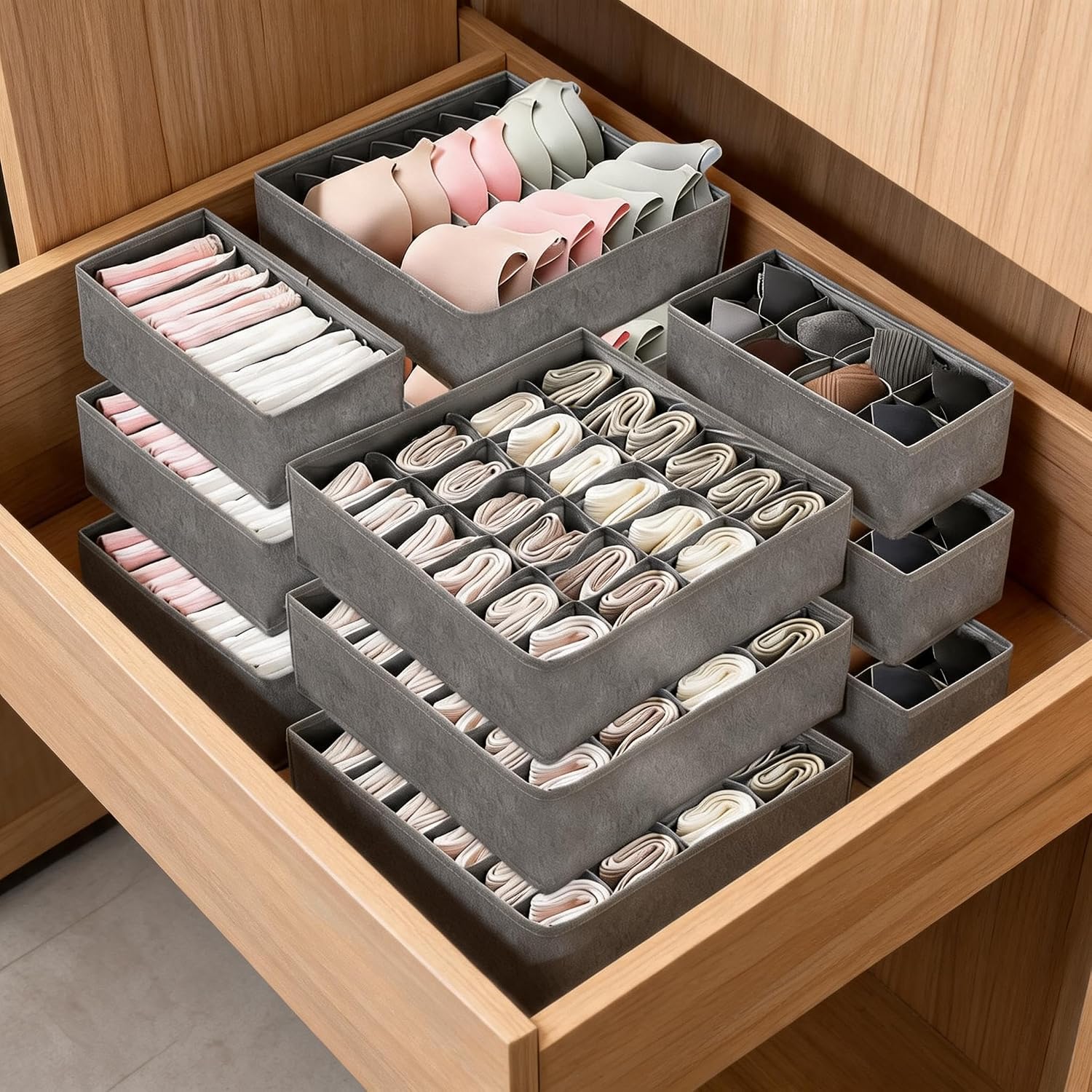 Baby Nursery Drawers - Garvee Home Space-Saving 12Pack Underwear Drawer