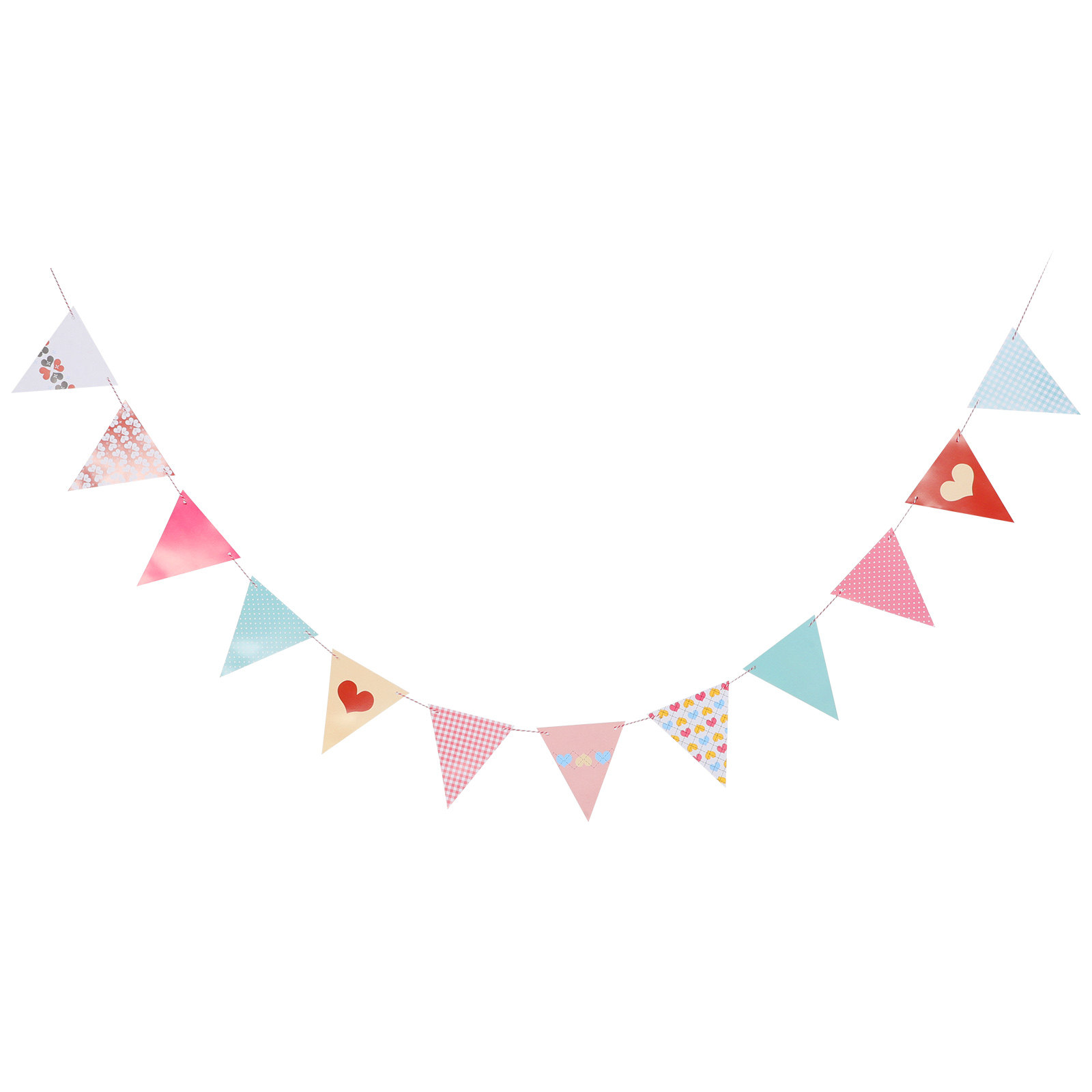Baby Nursery Bunting - Triangle Paper Bunting Flags Garland Colorful
