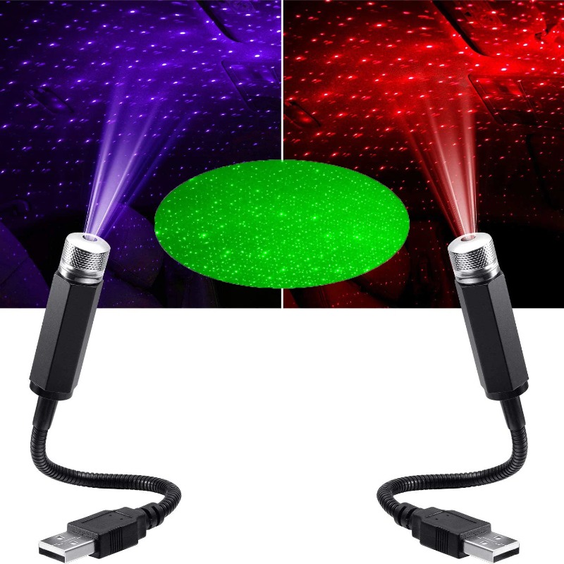 Night Light Projector Stars - Car Romantic LED Starry Sky Night