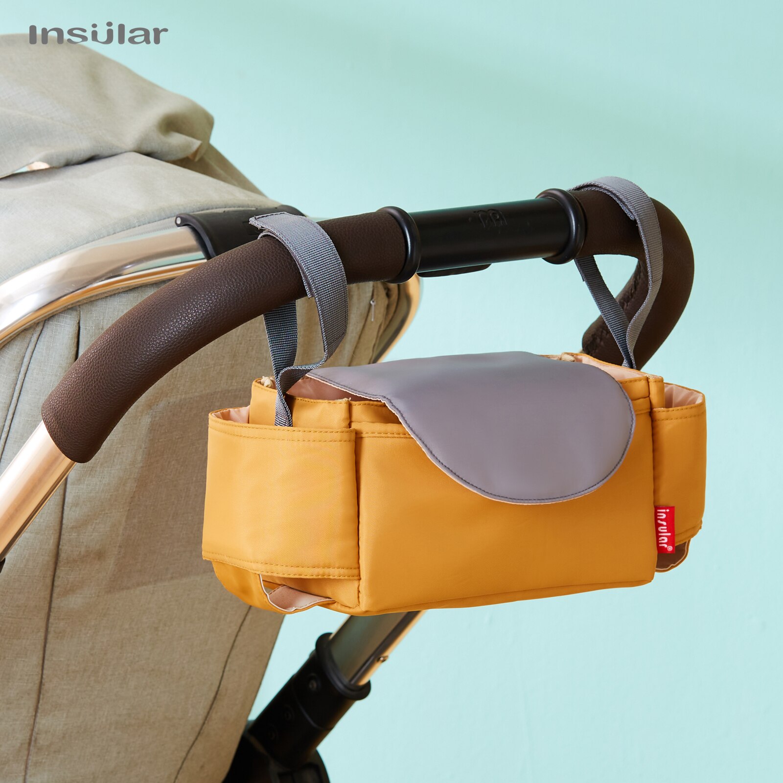 Diaper Caddy Organizer - INSULAR Stroller Organizer Mommy Diaper Bag