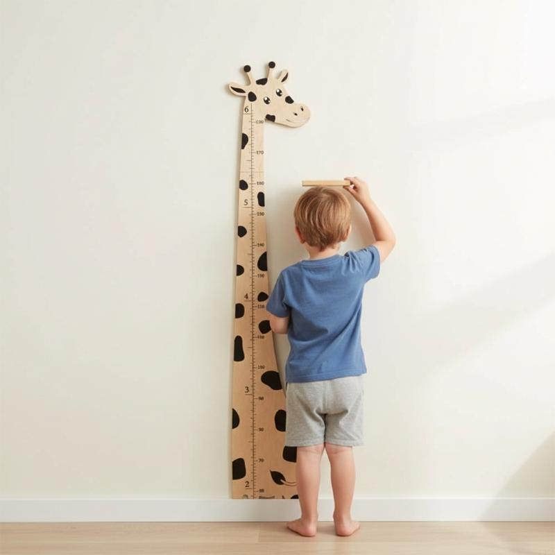 Kids Height Chart Folding Wood - Growth Chart Ruler ulasan dan harga