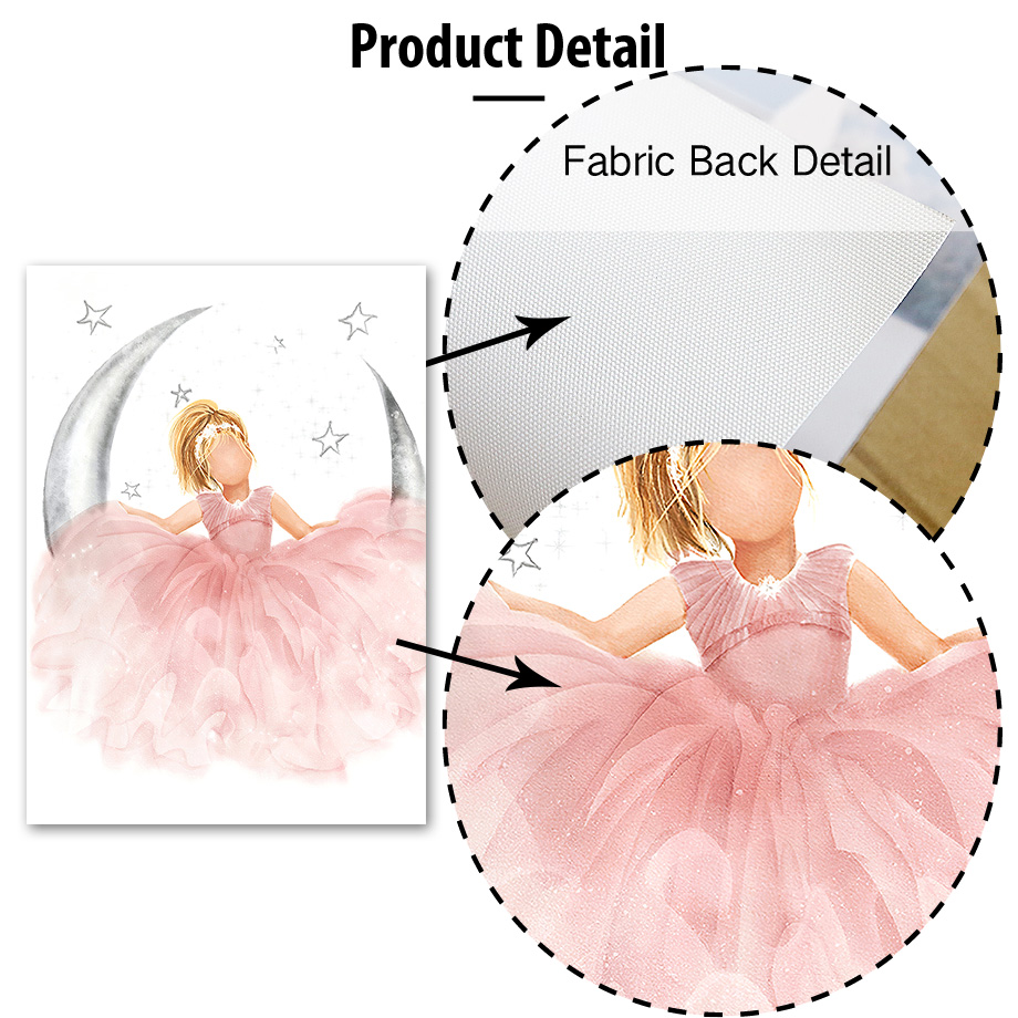 Pink Angel Girl Sun Moon Cloud - Baby Nursery Girl ulasan dan harga