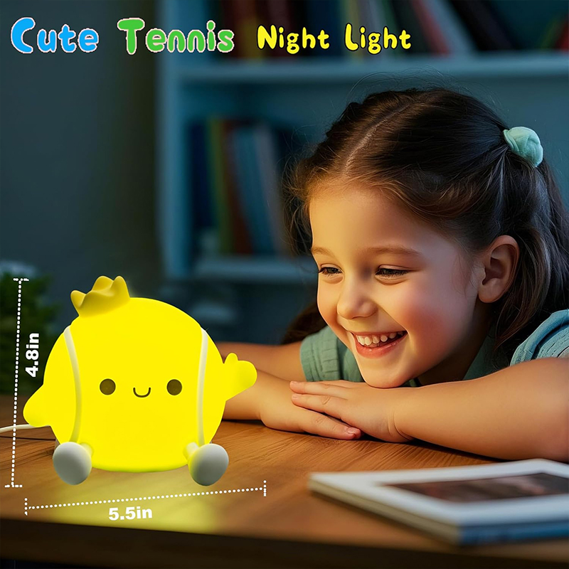 Cute Tennis Night Light Silico - Baby Nursery Night Light ulasan dan harga