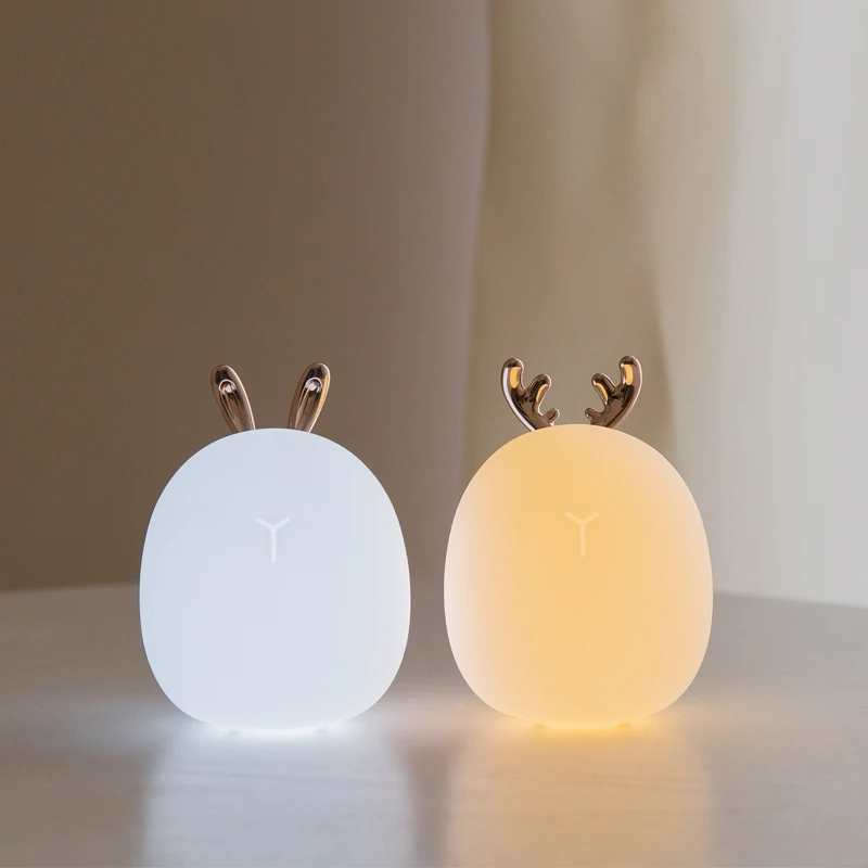 Led Carton Deer Rabbit Silicon - Baby Nursery Night Light ulasan dan harga