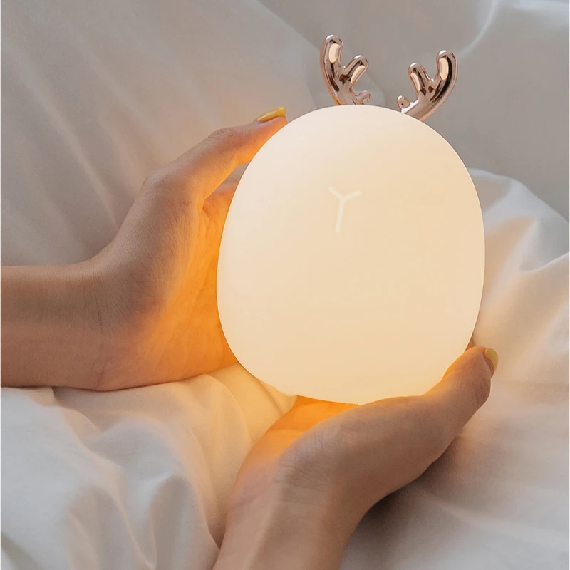 Led Carton Deer Rabbit Silicon - Baby Nursery Night Light ulasan dan harga