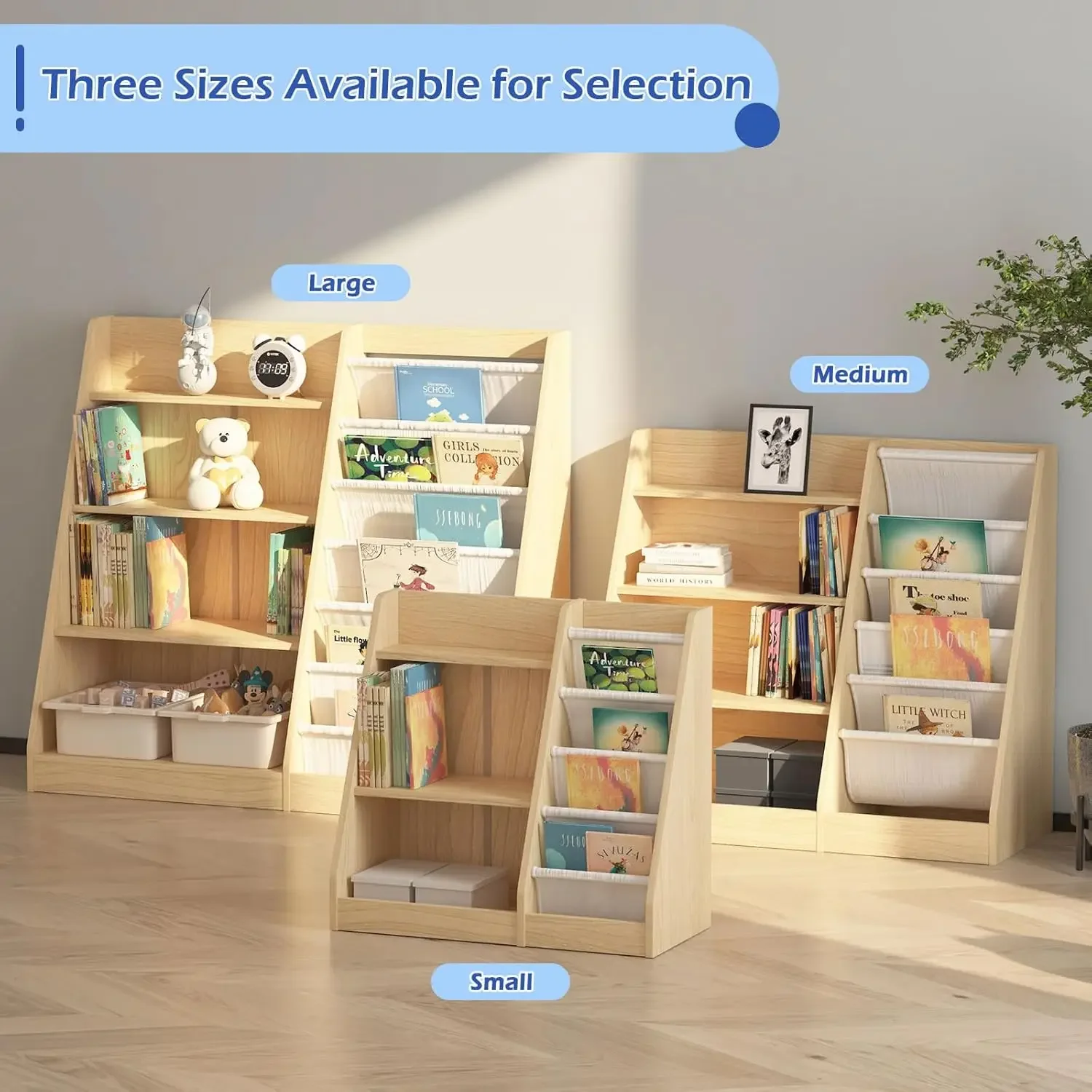 4 Tier Kids Bookshelf Baby Tod - Baby Nursery Bookcase ulasan dan harga
