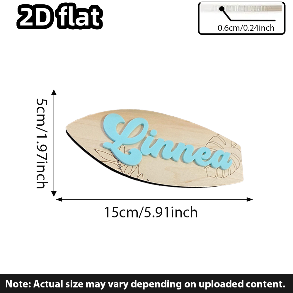 Surfboard Baby Name Signboard  - Baby Nursery Girl ulasan dan harga