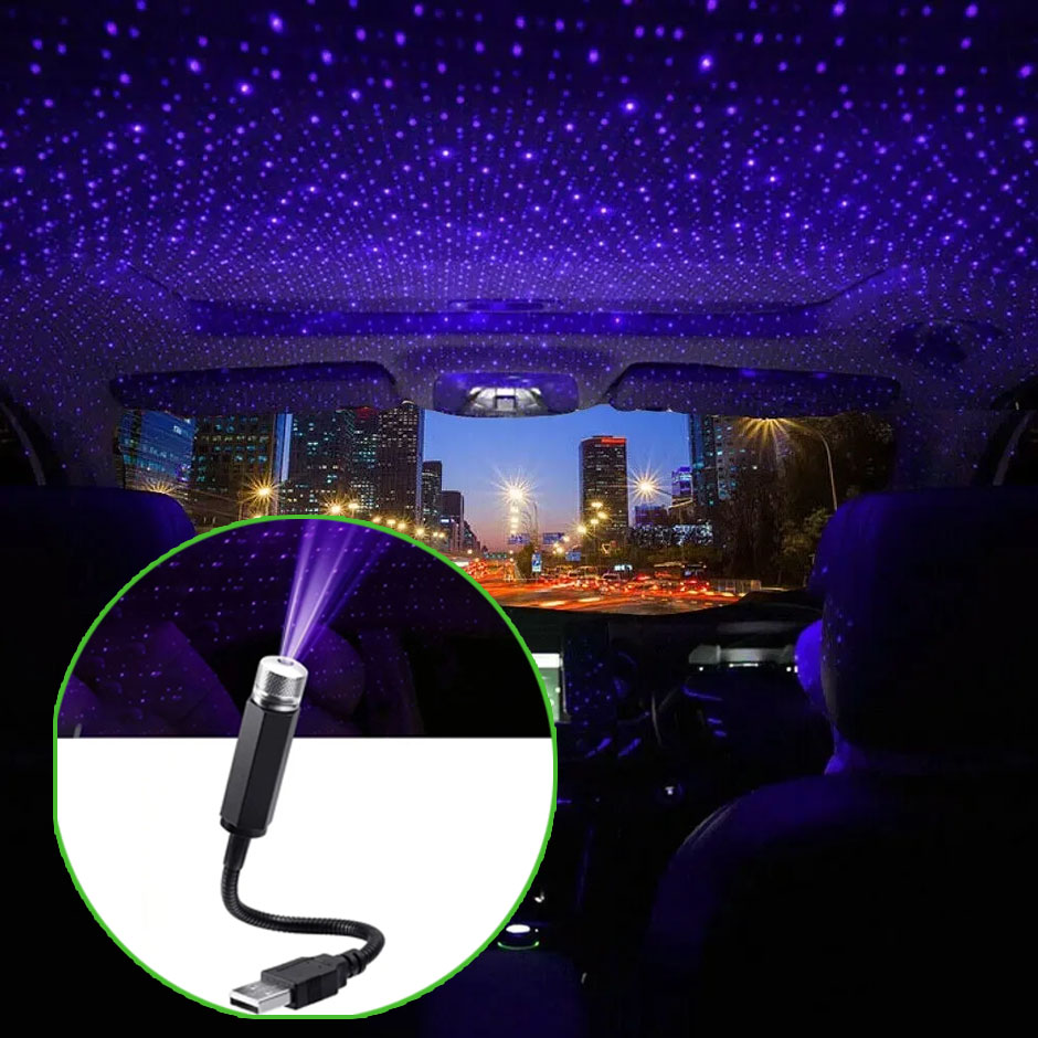 QXNY 1pcs Mini LED Car Roof St - Night Light Projector Stars ulasan dan harga