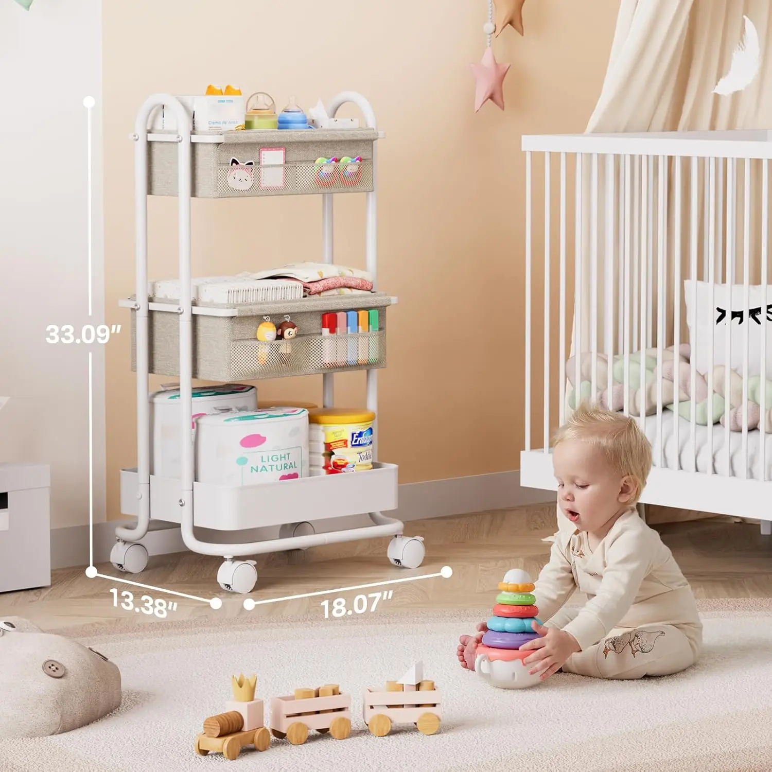 Baby Diaper Caddy Organizer 3  - Diaper Caddy Organizer ulasan dan harga