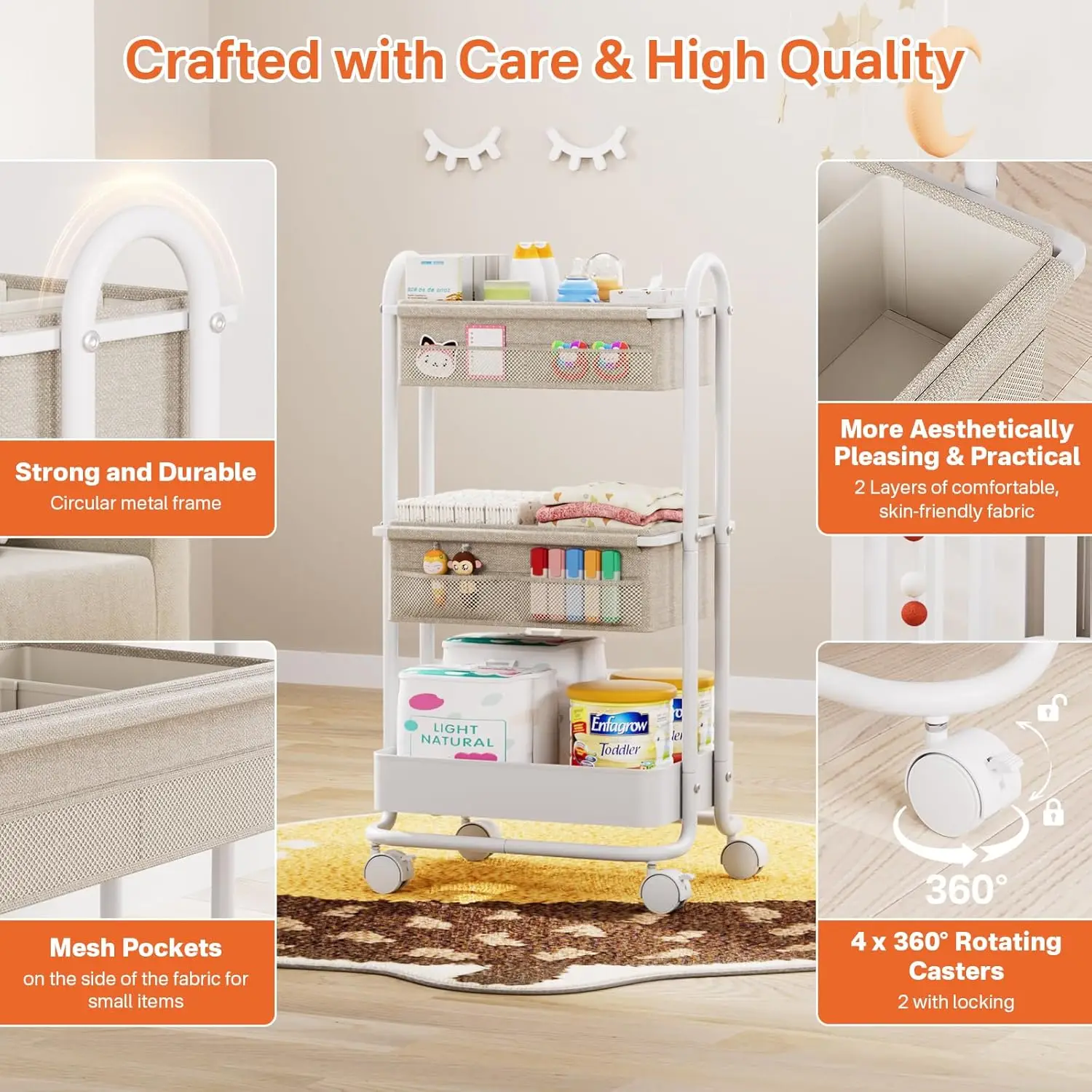 Baby Diaper Caddy Organizer 3  - Diaper Caddy Organizer ulasan dan harga