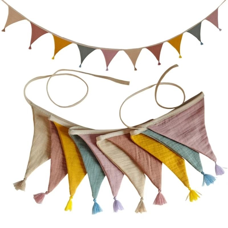  Soft Nursery Bunting Banners  - Baby Nursery Bunting ulasan dan harga