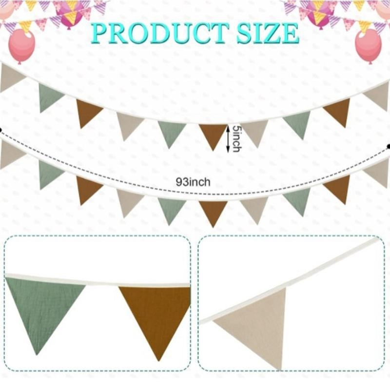  Soft Nursery Bunting Banners  - Baby Nursery Bunting ulasan dan harga