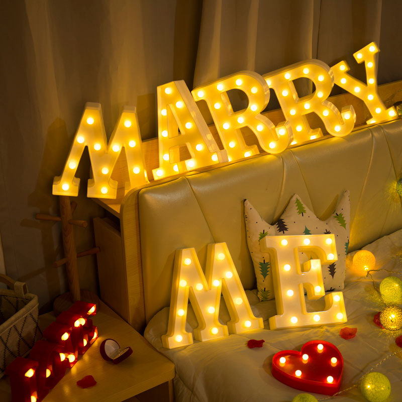 Decorative Letters Alphabet Le - Baby Nursery Night Light ulasan dan harga