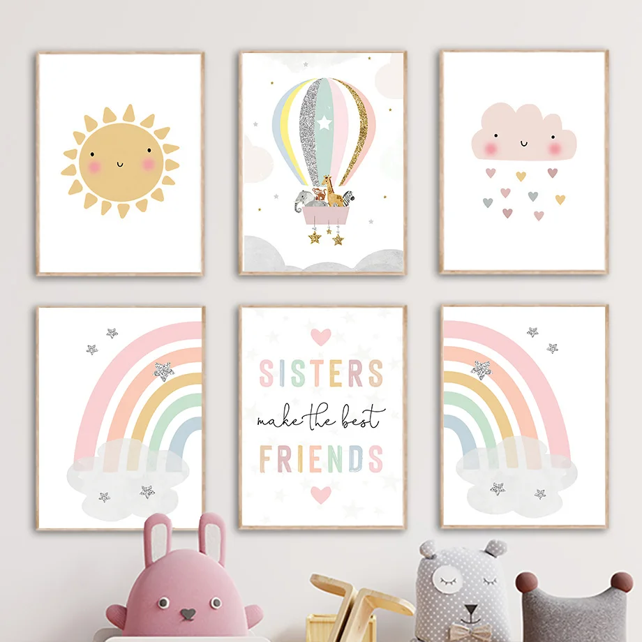 Giraffe Elephant Hot Balloon S - Baby Nursery Girl ulasan dan harga