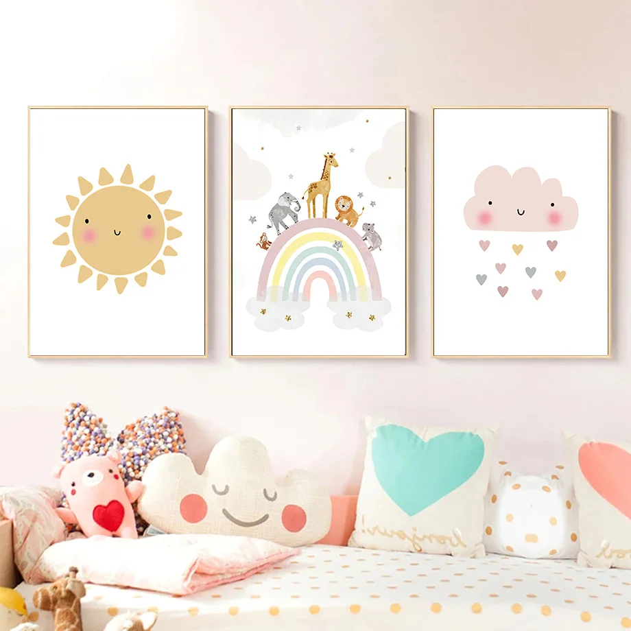 Giraffe Elephant Hot Balloon S - Baby Nursery Girl ulasan dan harga