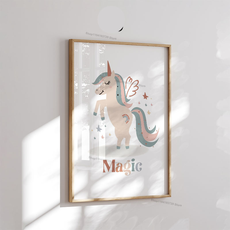 Cartoon Girl Princess Unicorn  - Baby Nursery Girl ulasan dan harga