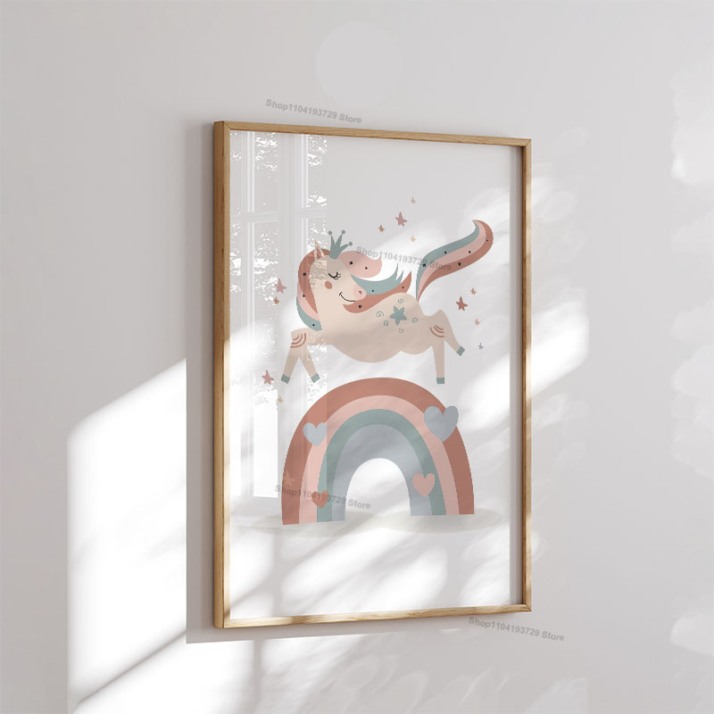 Cartoon Girl Princess Unicorn  - Baby Nursery Girl ulasan dan harga