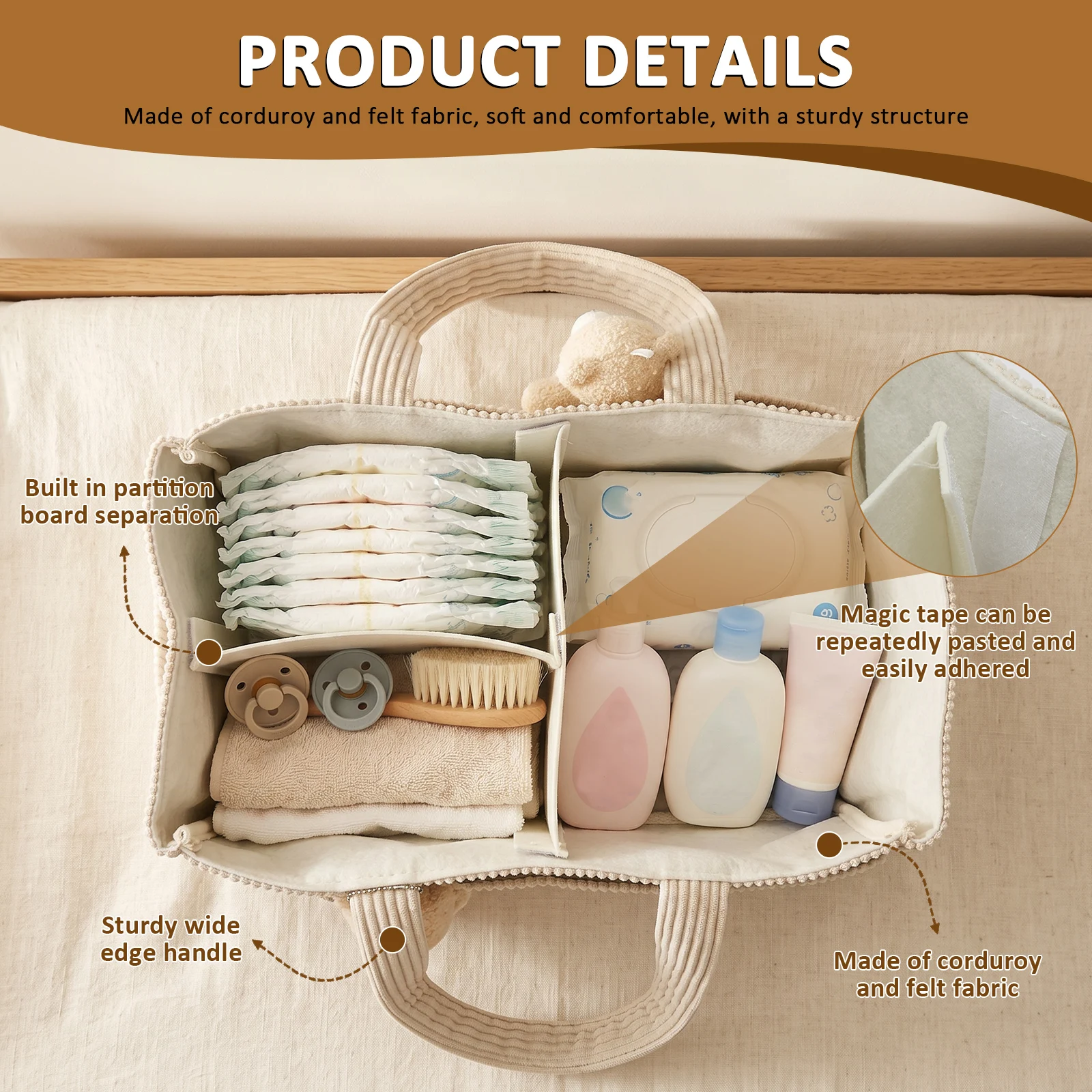 Travel Portable Mommy Bag Fold - Diaper Caddy Organizer ulasan dan harga