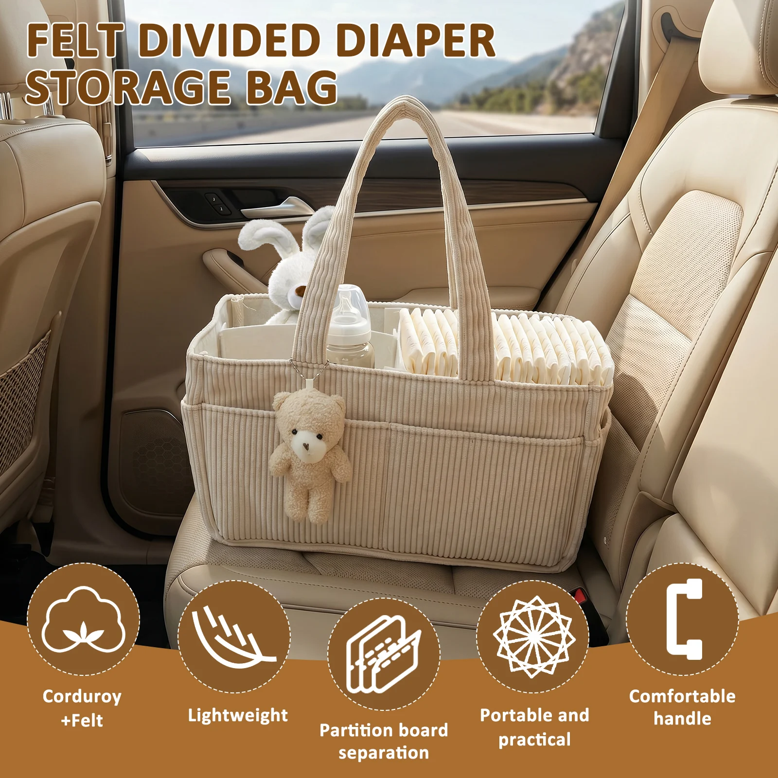Travel Portable Mommy Bag Fold - Diaper Caddy Organizer ulasan dan harga