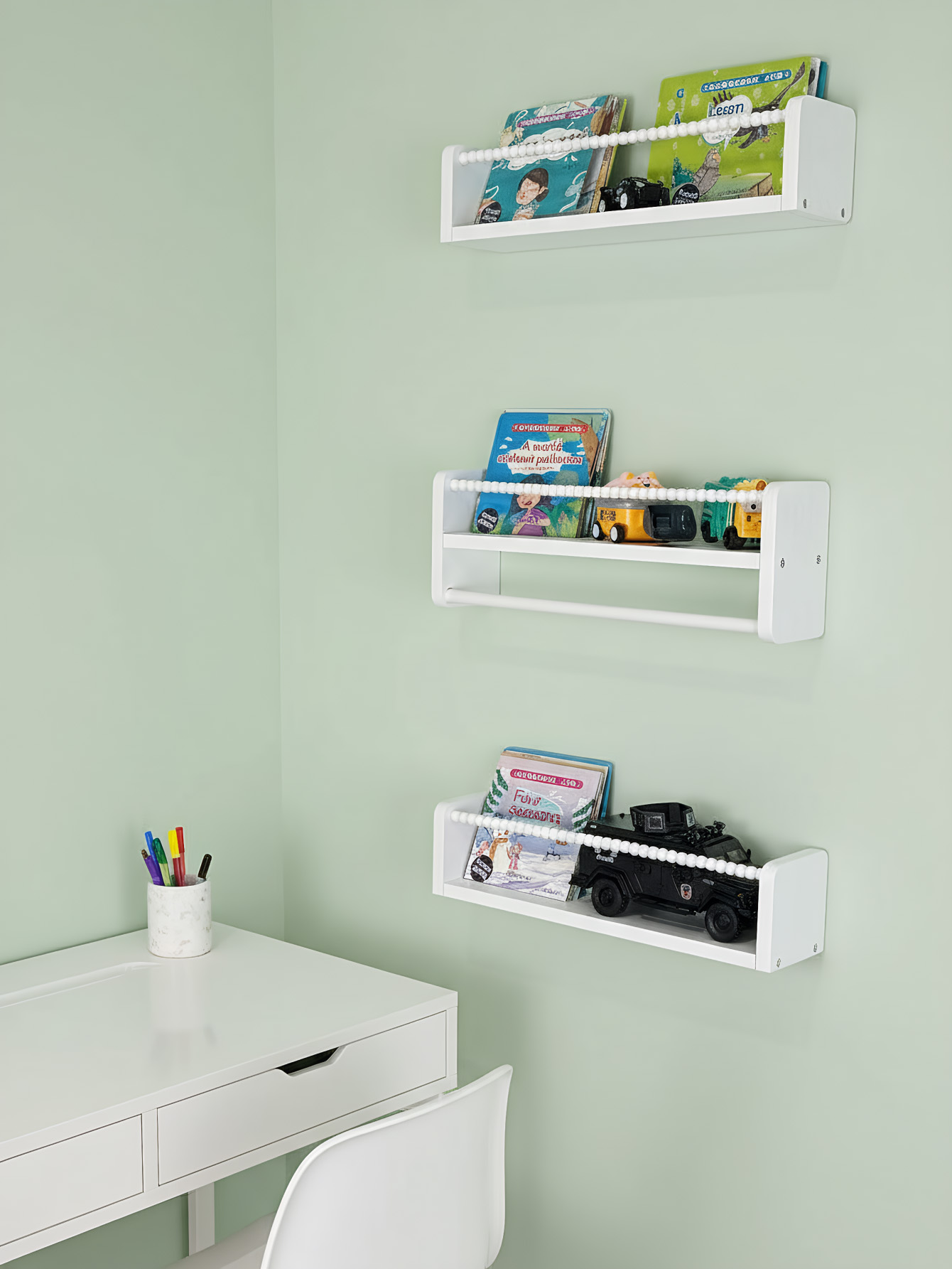 Nursery Book Shelves ,15.7 Inc - Baby Nursery Bookcase ulasan dan harga