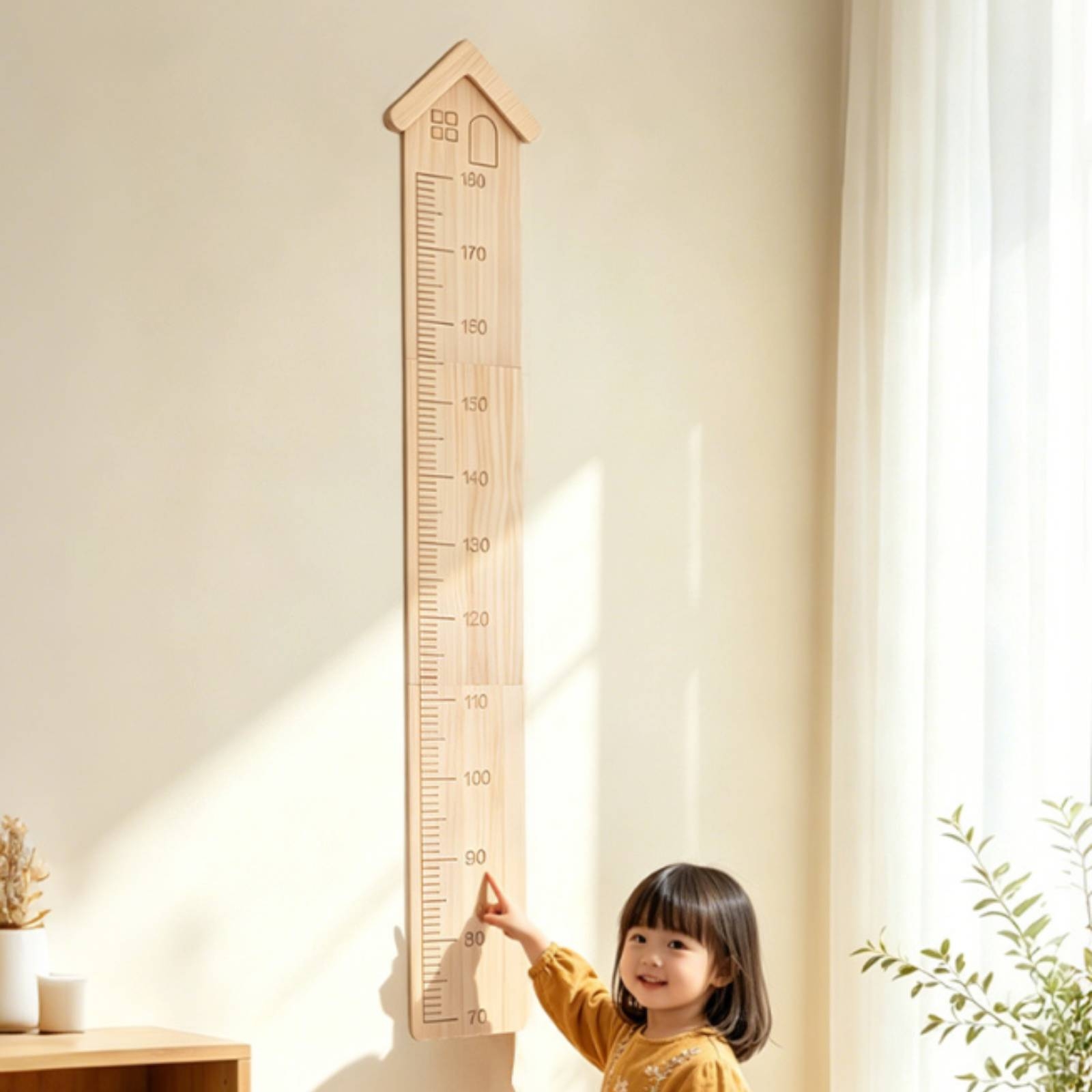 Wooden Growth Chart House-Shap - Growth Chart Ruler ulasan dan harga