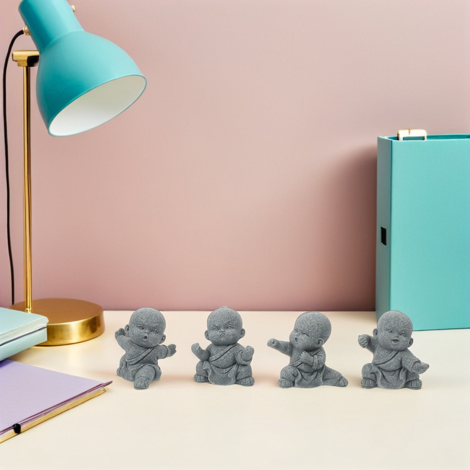 4Pcs Feng Shui Sandstone Baby  - Baby Bookshelf Small ulasan dan harga