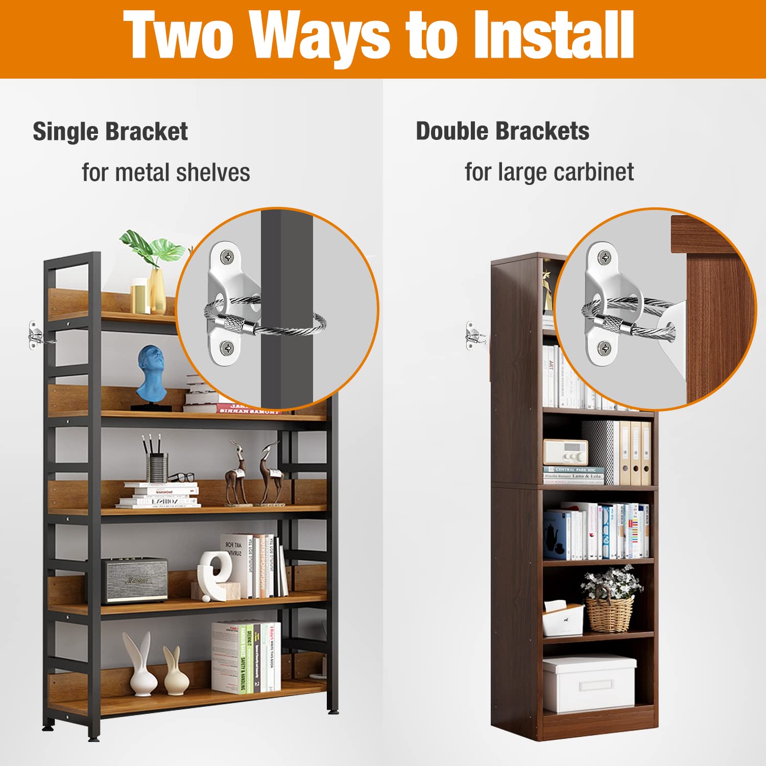 Anti-Baby Tilt Furniture Ancho - Baby Nursery Bookcase ulasan dan harga