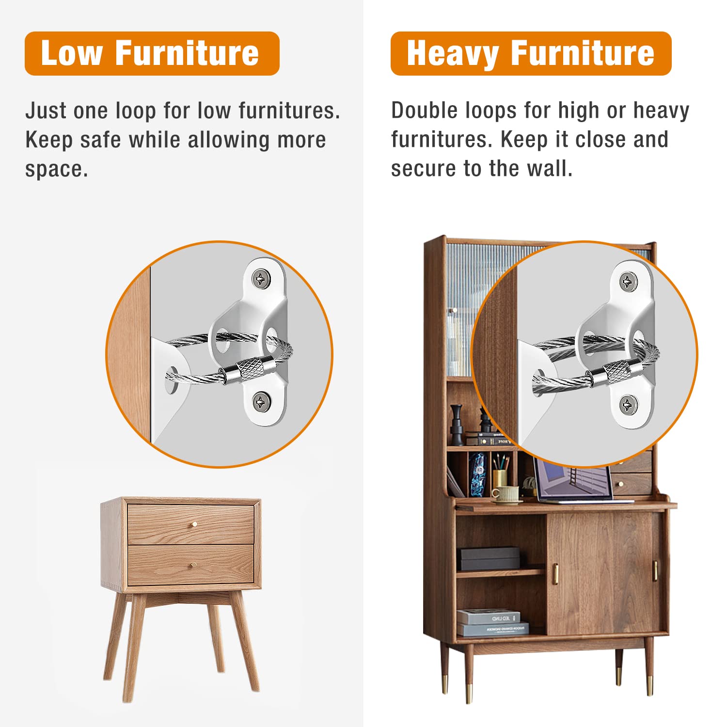 Anti-Baby Tilt Furniture Ancho - Baby Nursery Bookcase ulasan dan harga