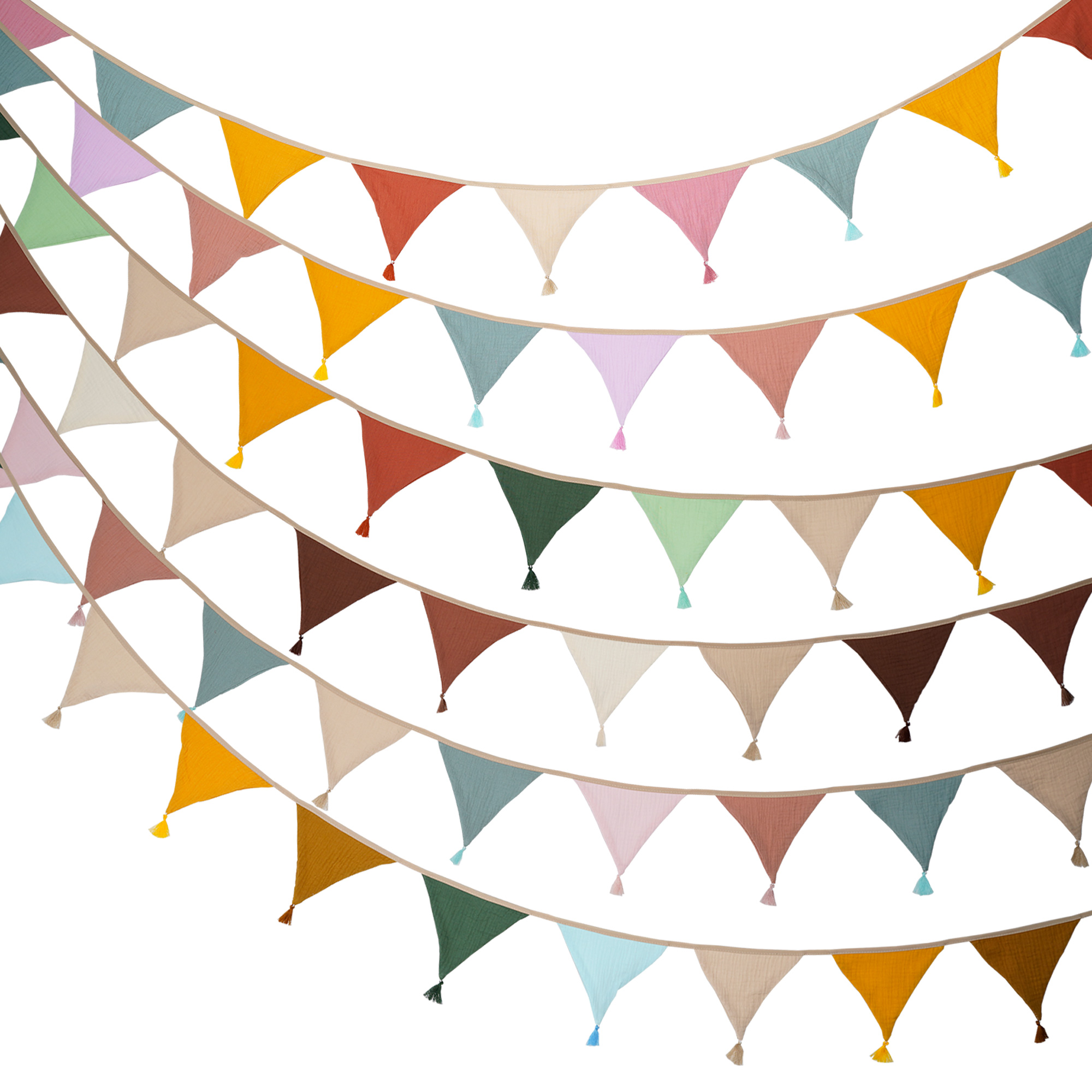 2.6M/8.5FT Nursery Fabric Bunt - Baby Nursery Bunting ulasan dan harga