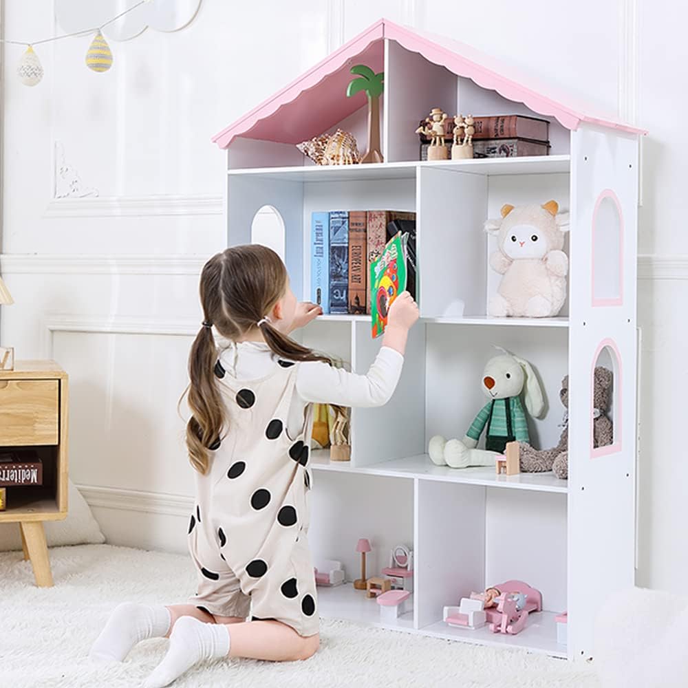Kids Bookshelf and Toy Storage - Baby Nursery Bookcase ulasan dan harga