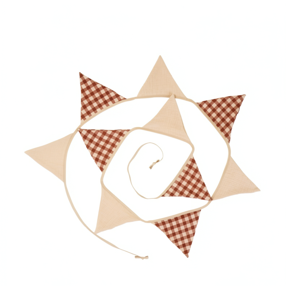 Cotton Crepe Bunting Flag For  - Baby Nursery Bunting ulasan dan harga