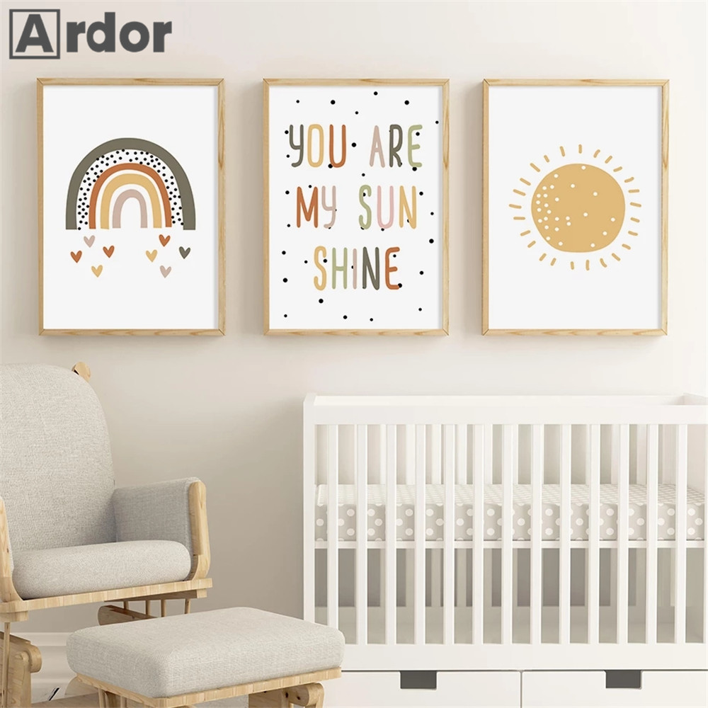 Nursery Wall Prints You Are My - Baby Nursery You Are My Sunshine ulasan dan harga