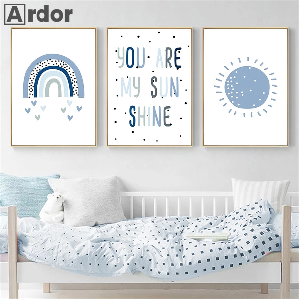 Nursery Wall Prints You Are My - Baby Nursery You Are My Sunshine ulasan dan harga