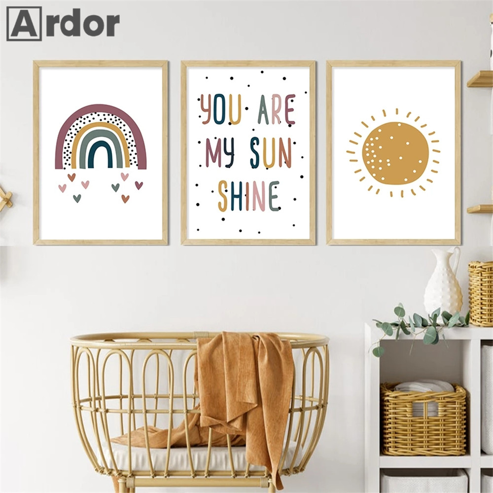 Nursery Wall Prints You Are My - Baby Nursery You Are My Sunshine ulasan dan harga
