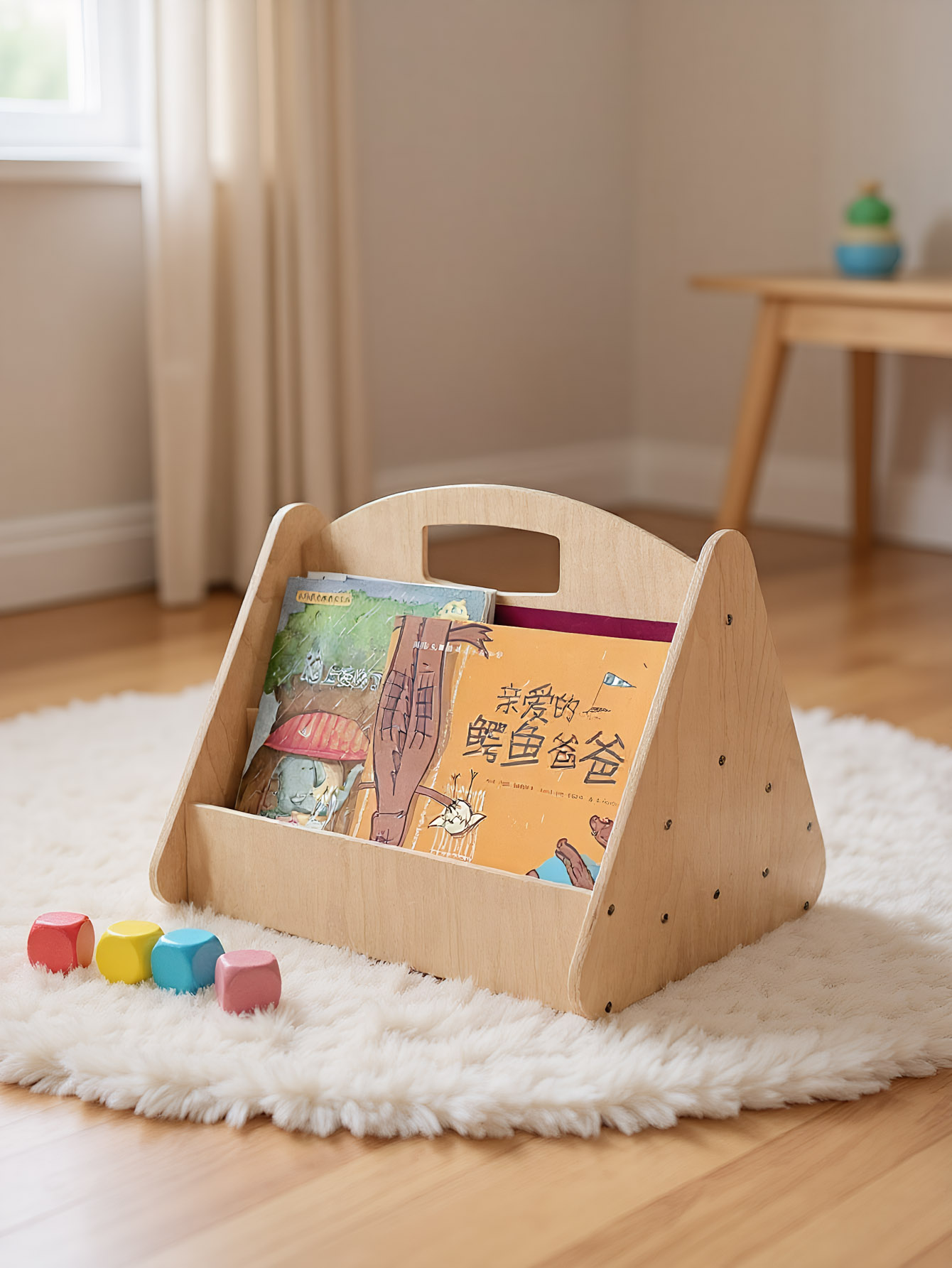 Toddler Bookshelf Double-Sided - Baby Nursery Bookcase ulasan dan harga