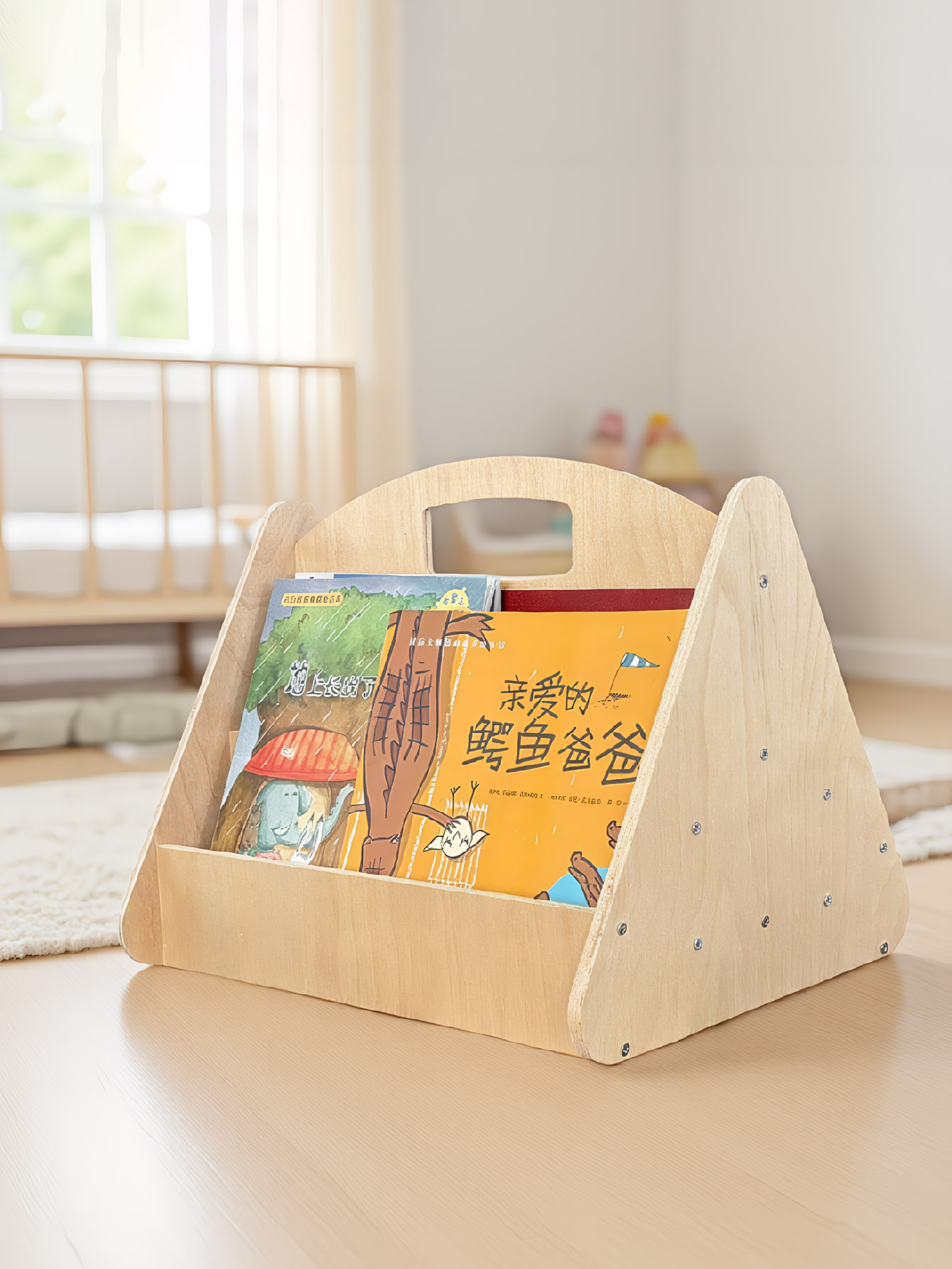 Toddler Bookshelf Double-Sided - Baby Nursery Bookcase ulasan dan harga