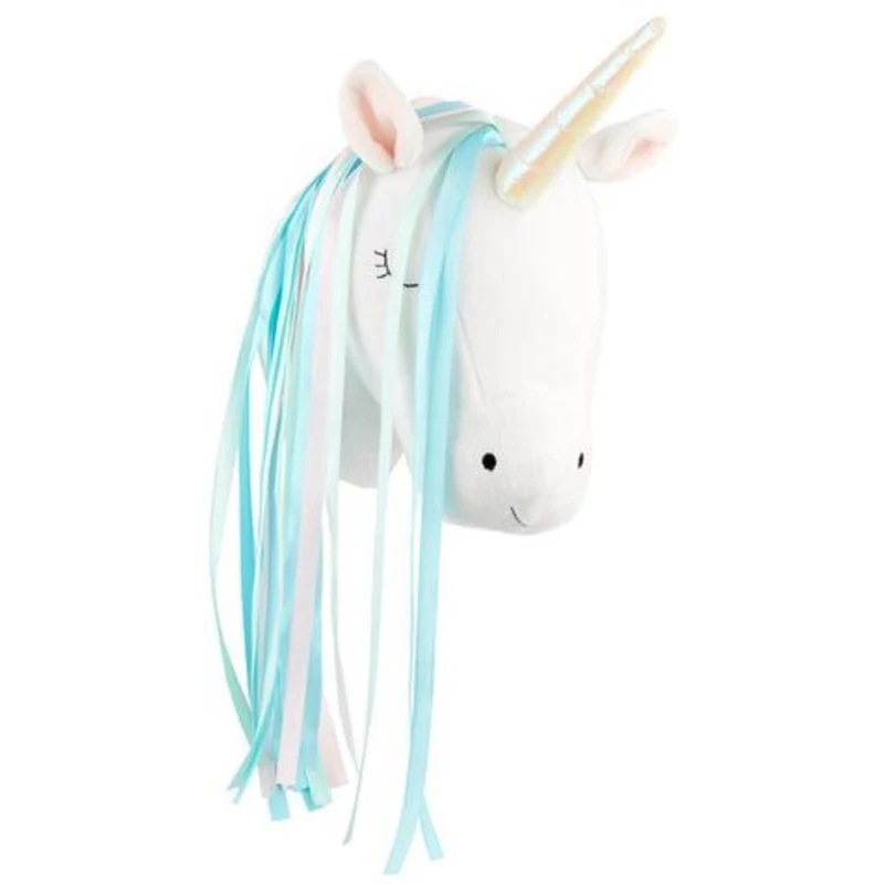 Unicorn Plush Animal Head Wall - Baby Nursery Girl ulasan dan harga