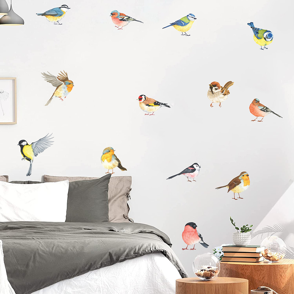 13pcs Little Birds Wall Sticke - Baby Nursery Needs ulasan dan harga