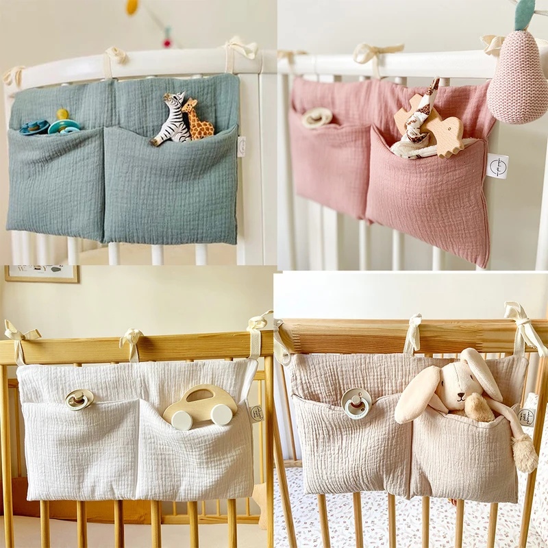 1/2pcs Baby Crib Organizer Cot - Diaper Caddy Organizer ulasan dan harga