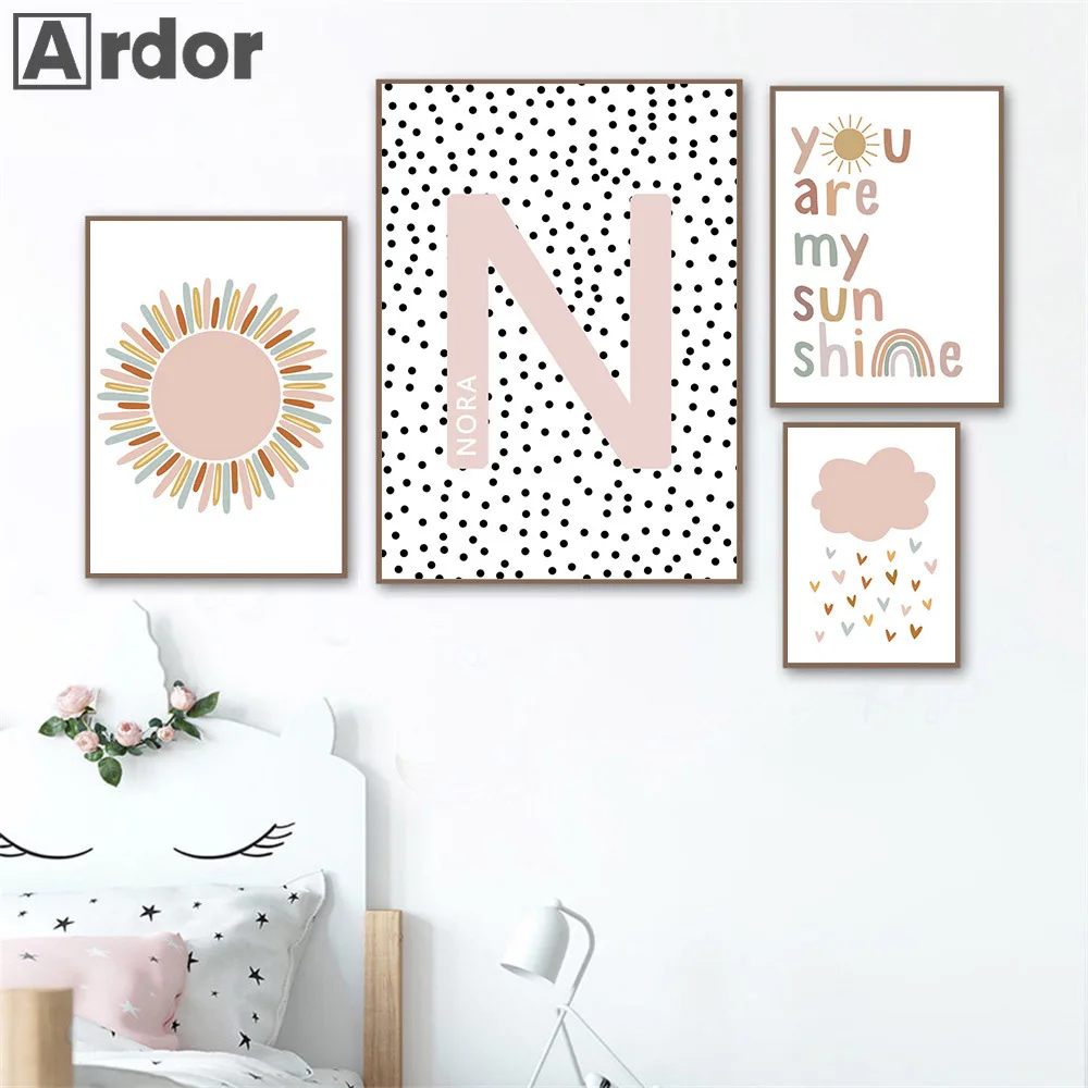 Custom Name Posters Baby Nurse - Baby Nursery You Are My Sunshine ulasan dan harga