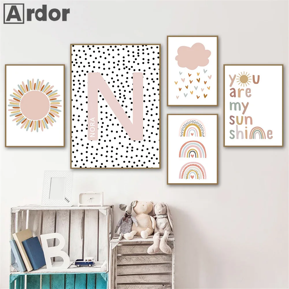 Custom Name Posters Baby Nurse - Baby Nursery You Are My Sunshine ulasan dan harga
