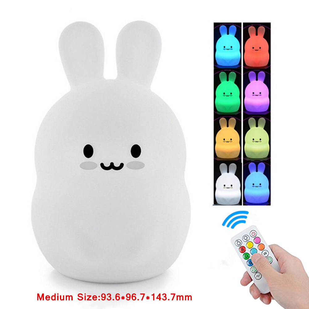 Touch Sensor Rabbit Night Ligh - Baby Nursery Night Light ulasan dan harga