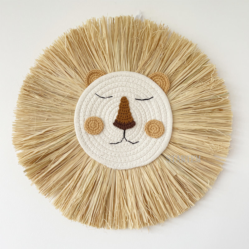 INS Nordic Handmade Lion Wall  - Baby Nursery Needs ulasan dan harga