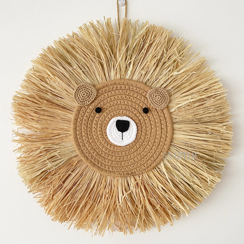 INS Nordic Handmade Lion Wall  - Baby Nursery Needs ulasan dan harga