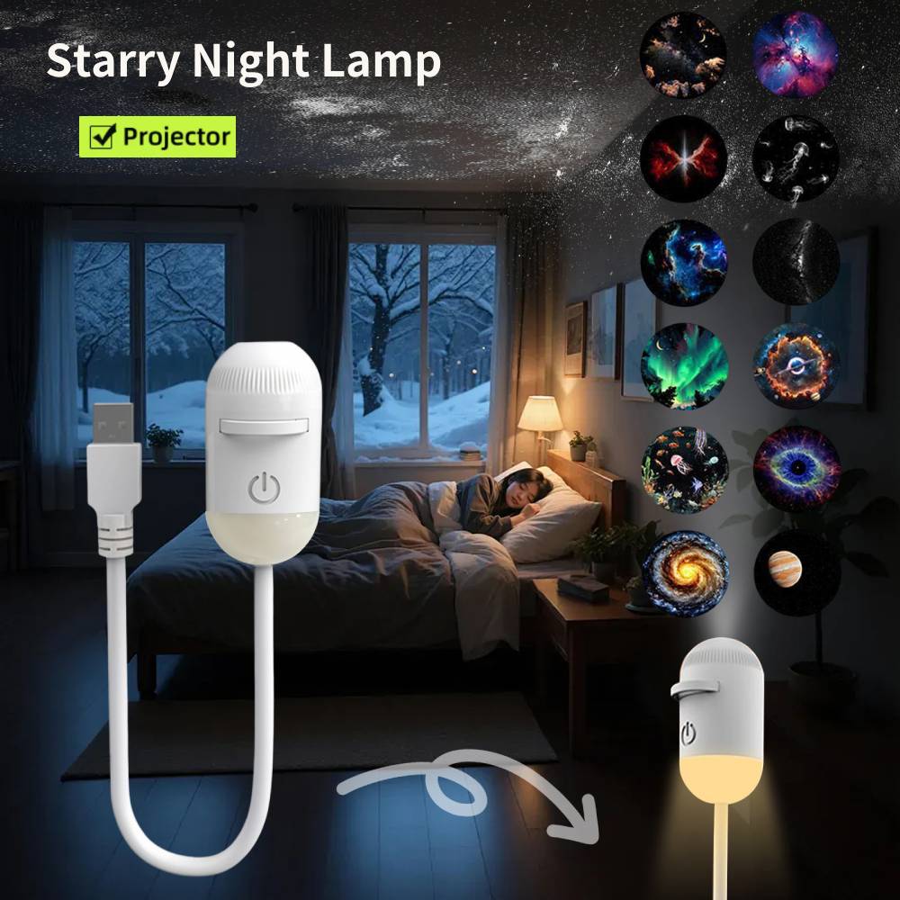 Mini Galaxy Star Projector Nig - Night Light Projector Stars ulasan dan harga