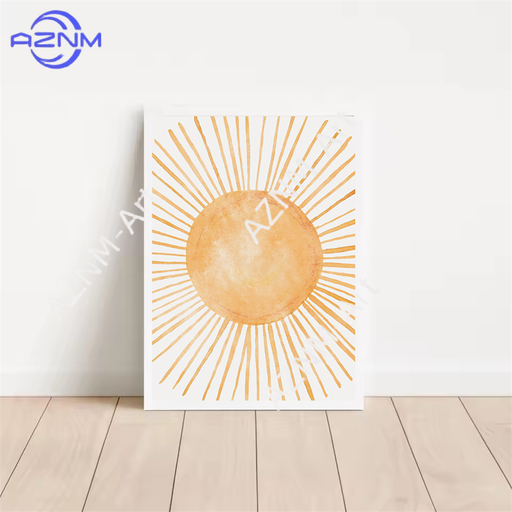 Boho Rainbow Sun Posters Abstr - Baby Nursery You Are My Sunshine ulasan dan harga
