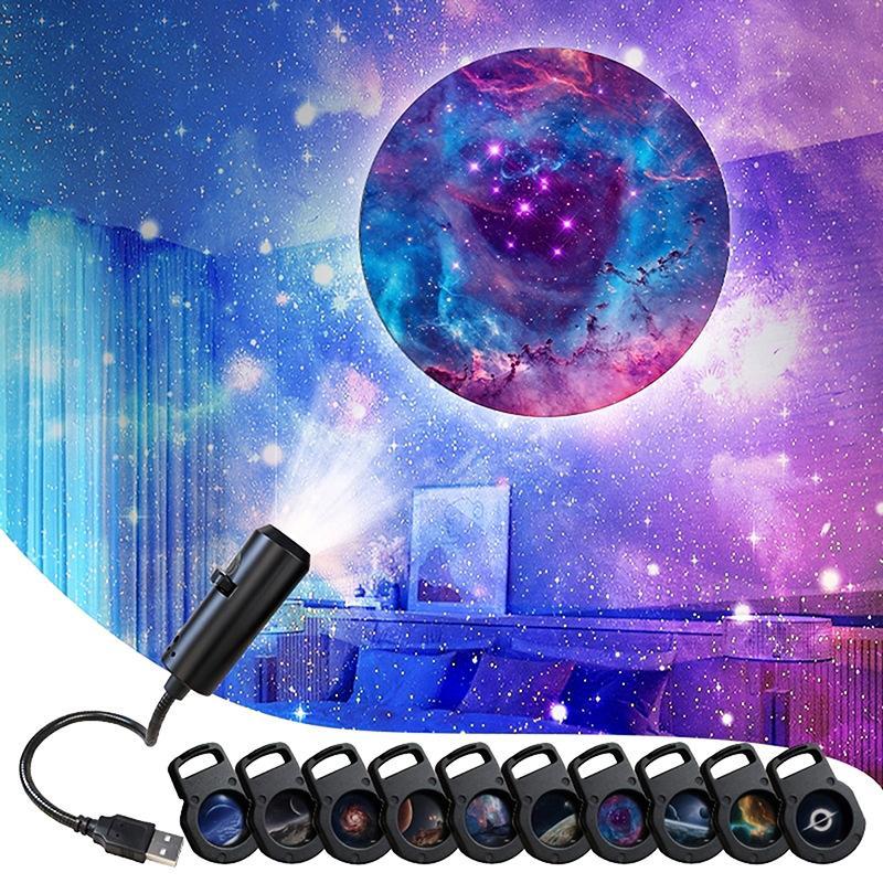 10‑in‑1 Galaxy Star Projector  - Night Light Projector Stars ulasan dan harga
